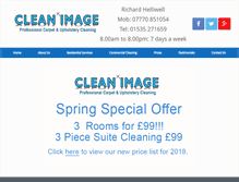 Tablet Screenshot of cleanimagecleaning.co.uk